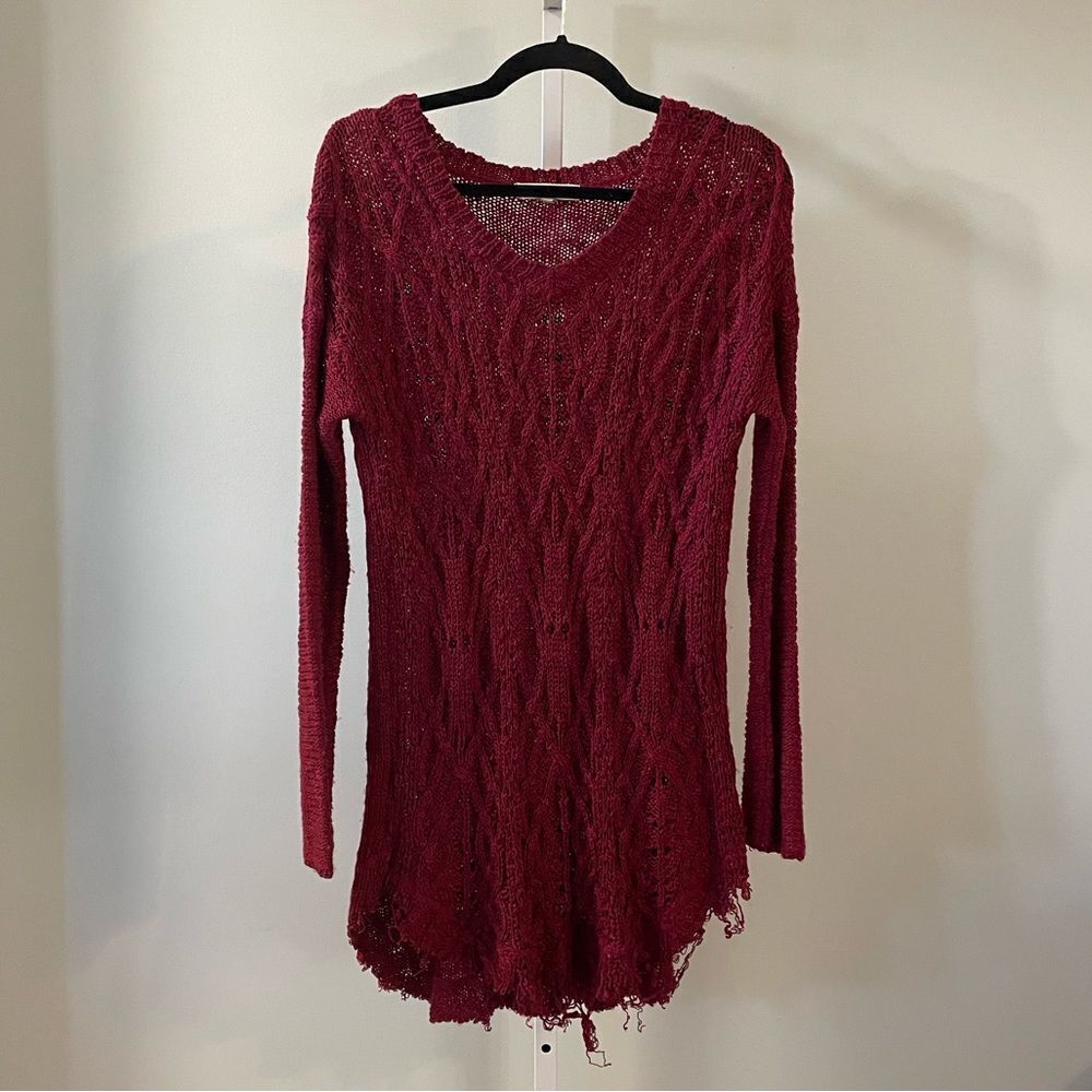 Altar’d State Red Knit Sweater
